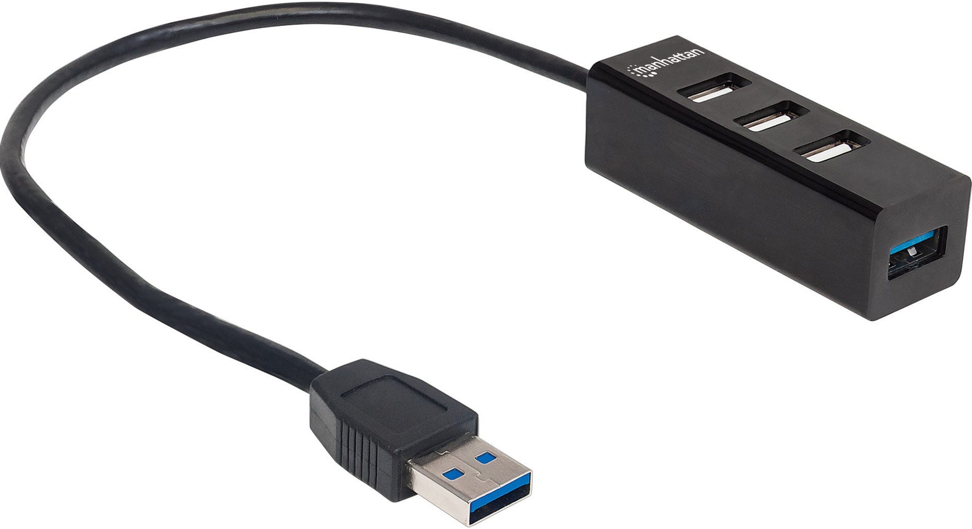 USB-Хаб MANHATTAN USB Hub Micro 4-port USB3.0/2.0 Combo Intracom (163828) в Києві