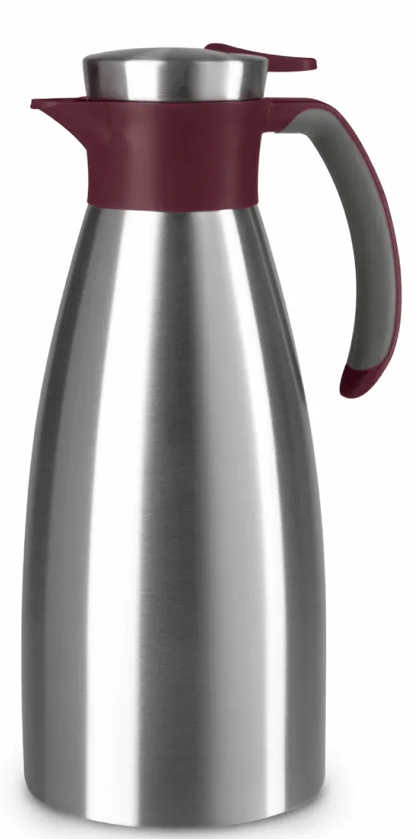 Термокувшин TEFAL Soft Grip 1.5 л бордовый (K3042214) в Киеве