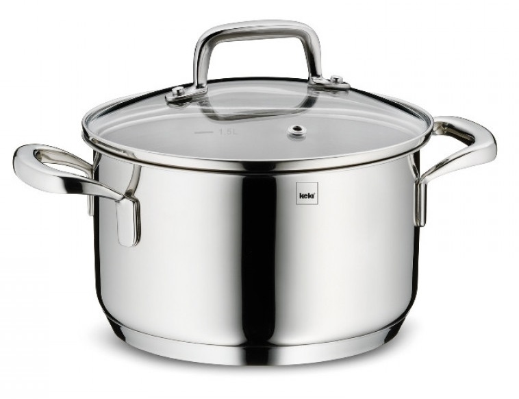 Каструля з кришкою KELA Flavoria 16 см 1.6 л (10174) в Києві