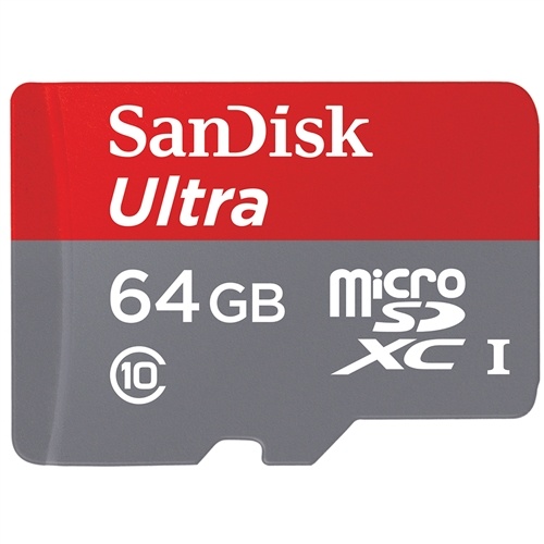 Карта пам'яті SanDisk 64GB microSDXC C10 UHS-I R80MB/s Ultra в Києві