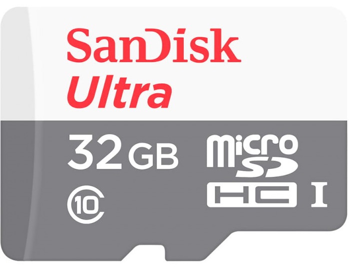 Карта пам'ятi SanDisk 32GB microSDHC C10 UHS-I Ultra (SDSQUNR-032G-GN3MN) в Києві
