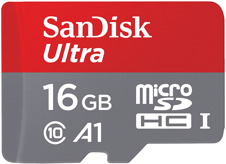 Карта пам'ятi SanDisk microSDHC 16GB UHS-I Ultra A1 (SDSQUAR-016G-GN6MN) в Києві