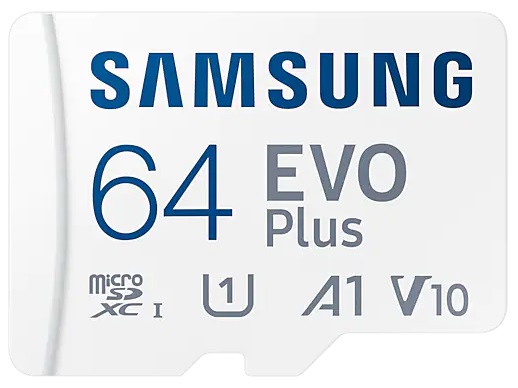 Карта пам'яті Samsung EVO Plus microSDXC 64GB UHS-I + SD адаптер (MB-MC64KA/RU) в Києві