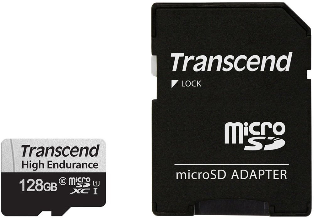 Карта памяти TRANSCEND 128GB High Endurance microSDXC Class 10 UHS-I U1 (TS128GUSD350V) в Киеве
