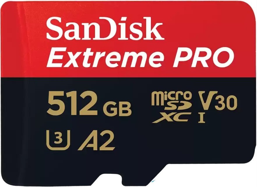Карта пам'яті SANDISK Extreme PRO 512GB microSDXC UHS-I + SD Adapter (SDSQXCD-512G-GN6MA) в Києві