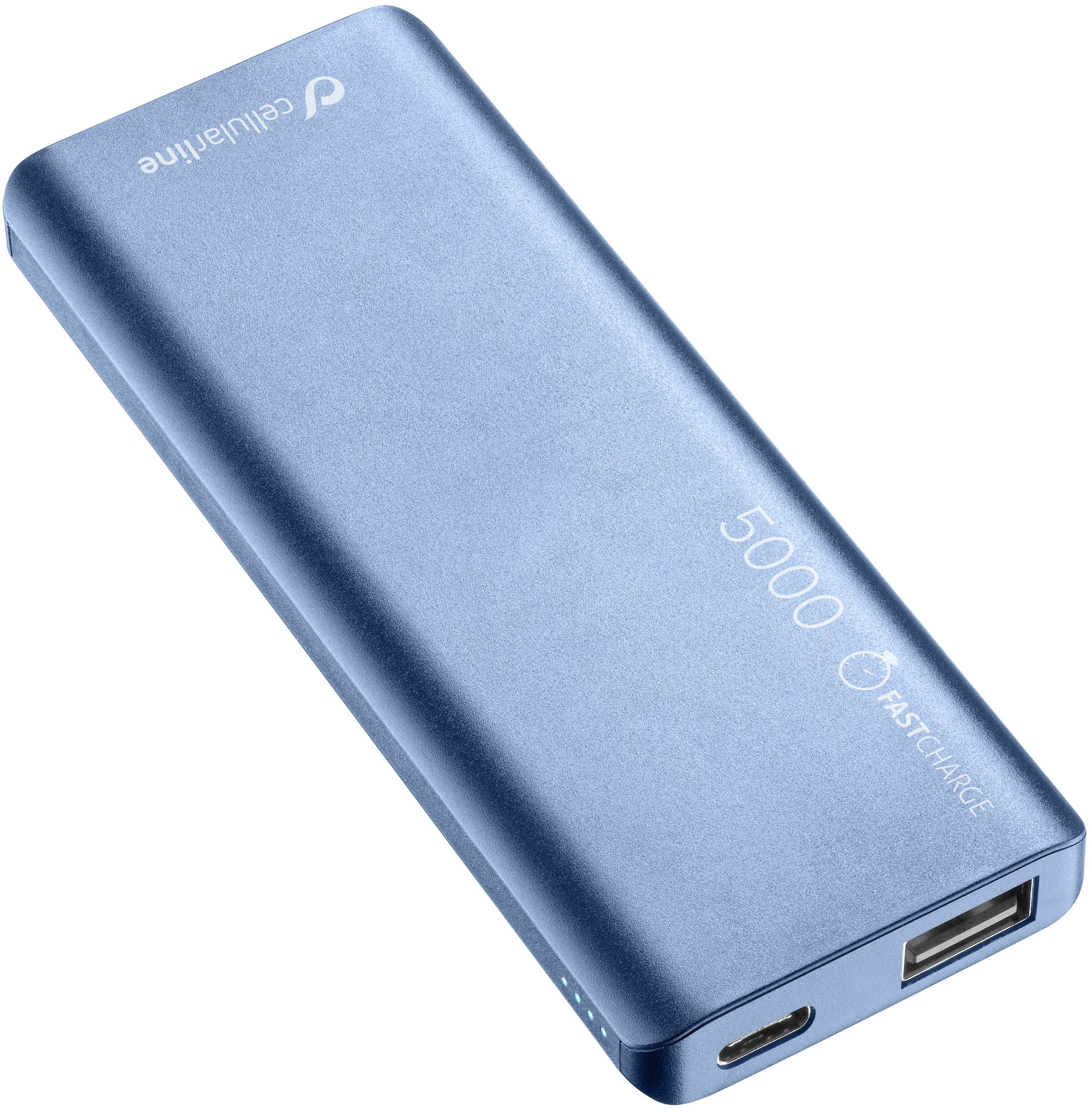 Универсальная мобильная батарея Cellularline FreePower Slim 5000 Blue (FREEPSLIM5000B) в Киеве
