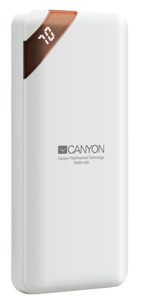 Универсальная мобильная батарея CANYON 10000mAh White (CNE-CPBP10W) в Киеве