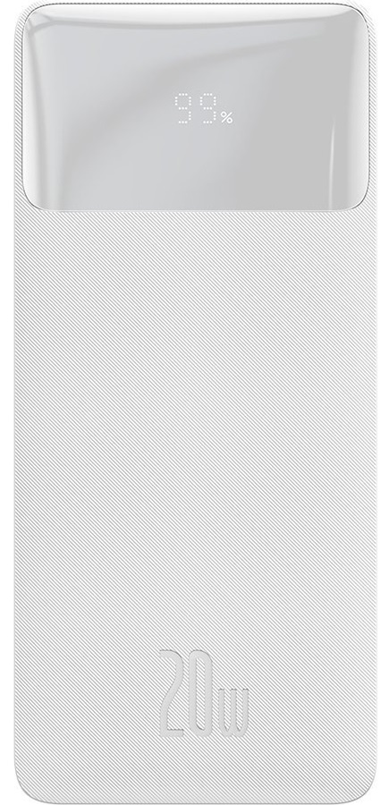 Універсальна мобiльна батарея BASEUS Bipow 20000mAh 20W White (PPDML-M02) в Києві