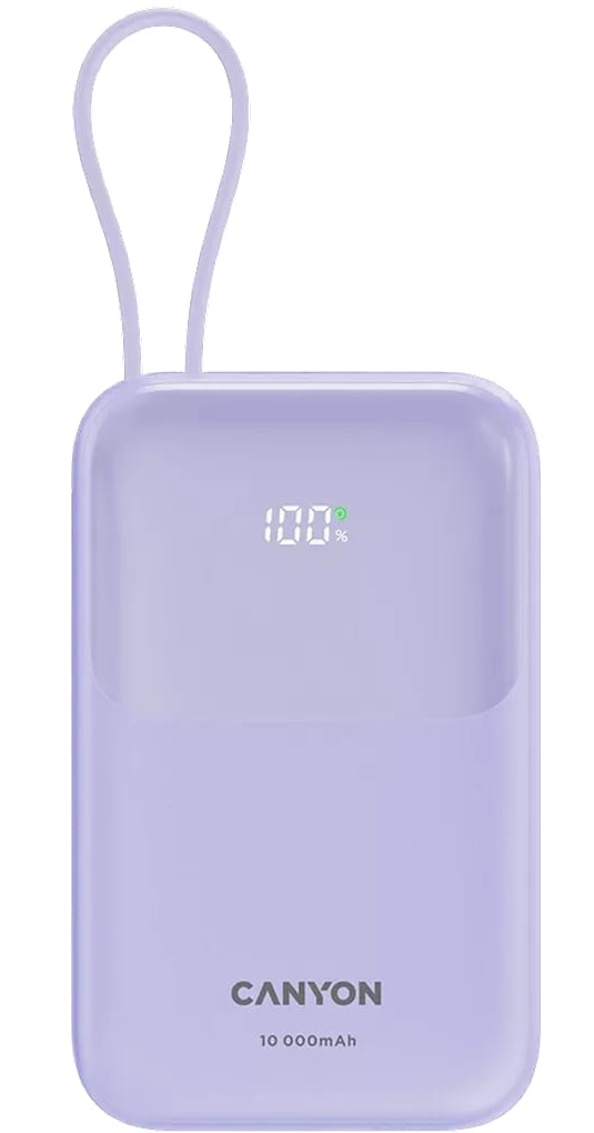 Батарея мобільна CANYON OnPower 101 10000 mAh Purple (CNS-CPB101PU) в Києві