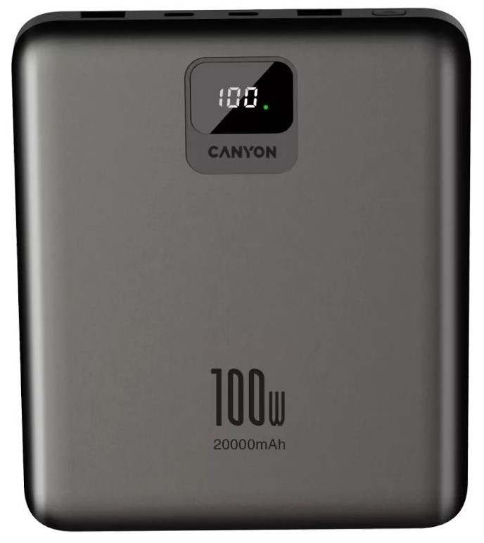 Батарея мобильная CANYON PB2008DG 20000mAh 100W  (CNE-CPB2008DG) в Киеве