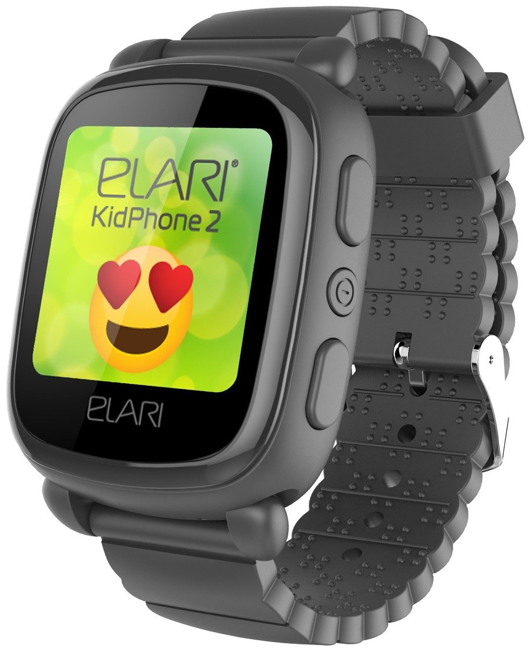 Часы детские ELARI KidPhone 2 Black с GPS-трекером (KP-2B) в Киеве