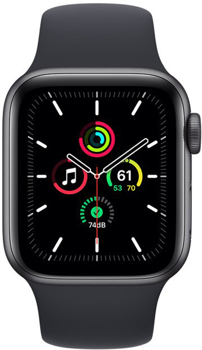 Смарт-годинник Apple Watch SE 40 mm Space Gray (MKQ13UL/A) в Києві