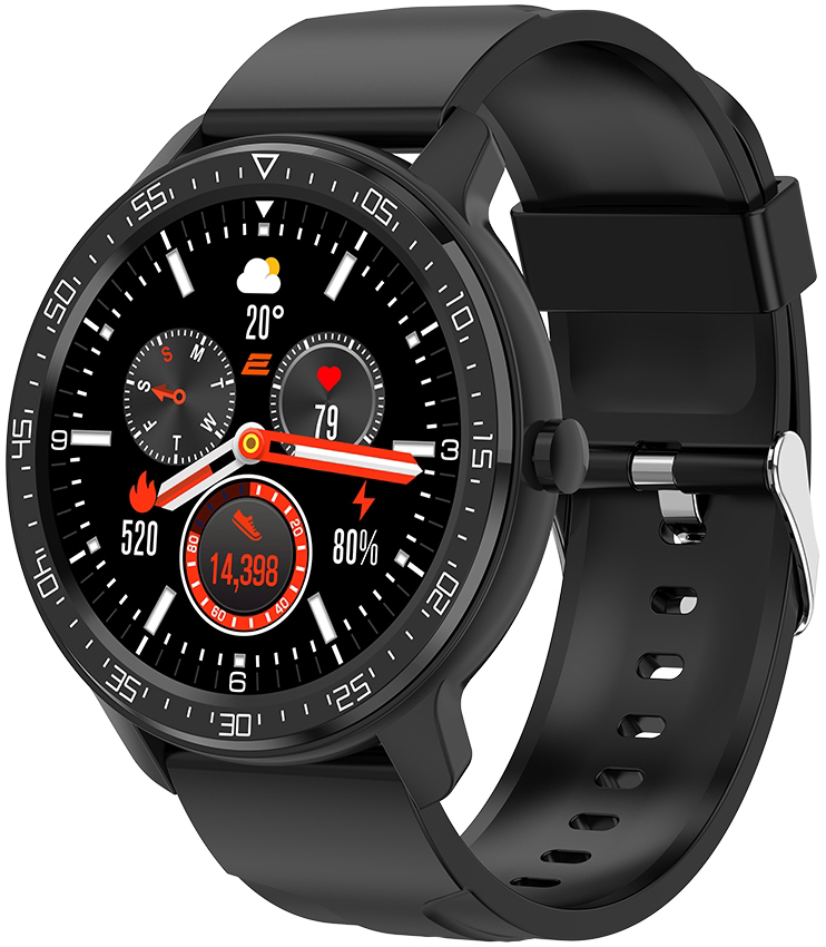 Смарт-годинник 2E Alpha X 46 mm Black-Silver (2E-CWW30BKSL) в Києві