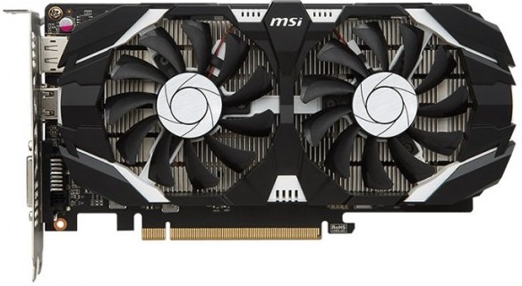Видеокарта MSI GeForce GTX1050 2GB GDDR5 (GTX 1050 2GT OCV1) в Києві