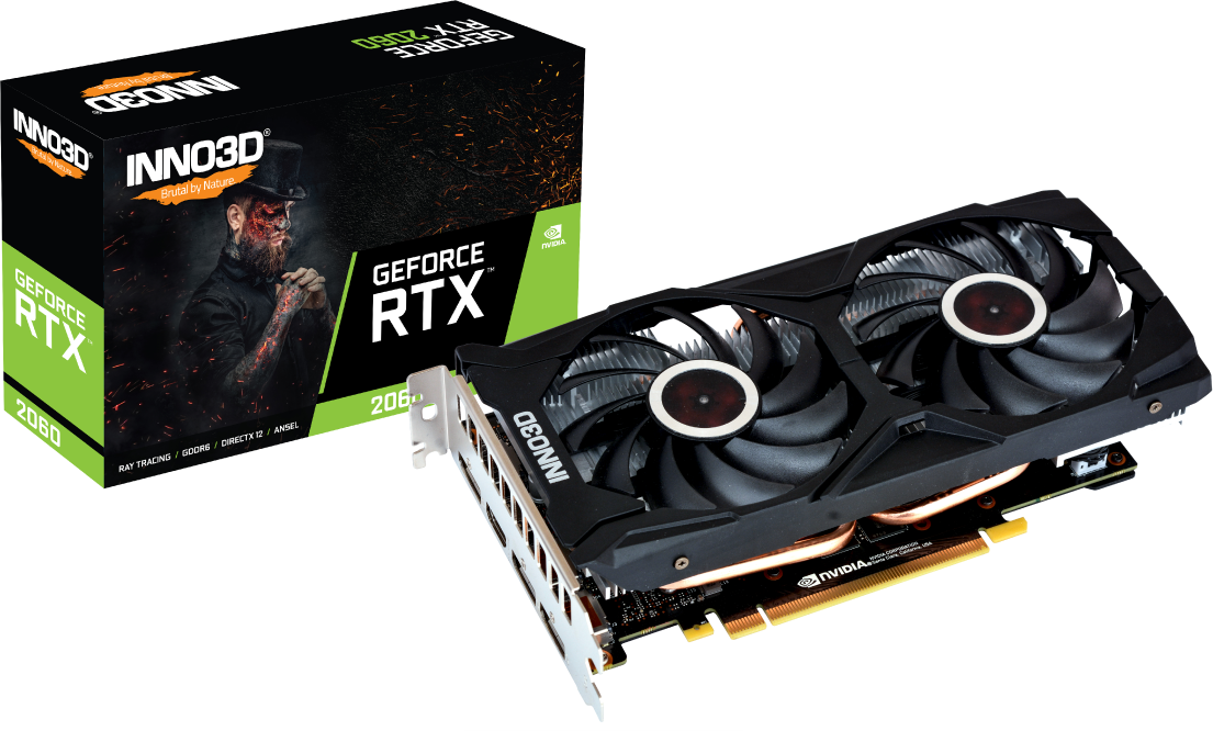 Відеокарта INNO3D GeForce RTX 2060 6GB GDDR6 192-bit Gaming OC X2 (N20602-06D6X-1710VA15L) в Києві