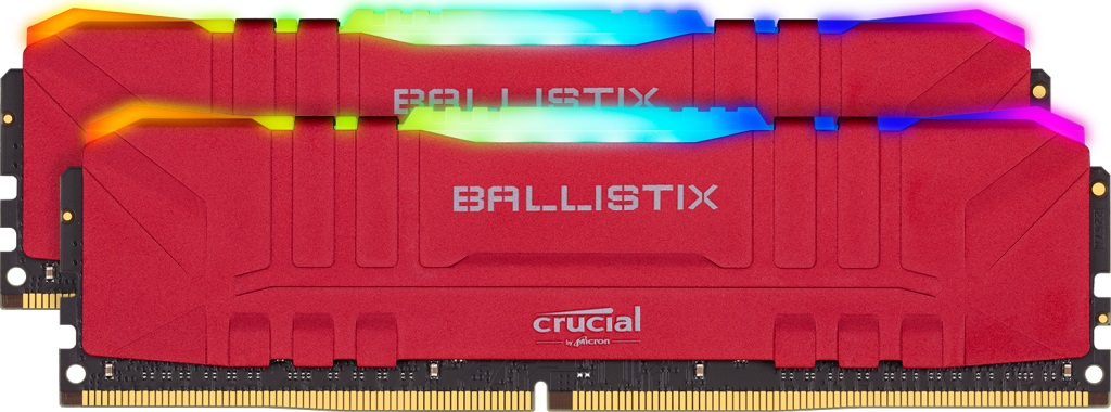 Пам'ять CRUCIAL 2x8GB DDR4 3600MHz Ballistix RGB Red (BL2K8G36C16U4RL) в Києві
