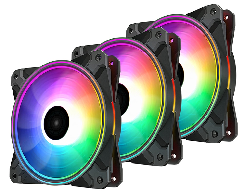 Набор вентиляторов для корпуса DEEPCOOL CF120 Plus 3 IN 1 (DP-F12-AR-CF120P-3P) в Киеве