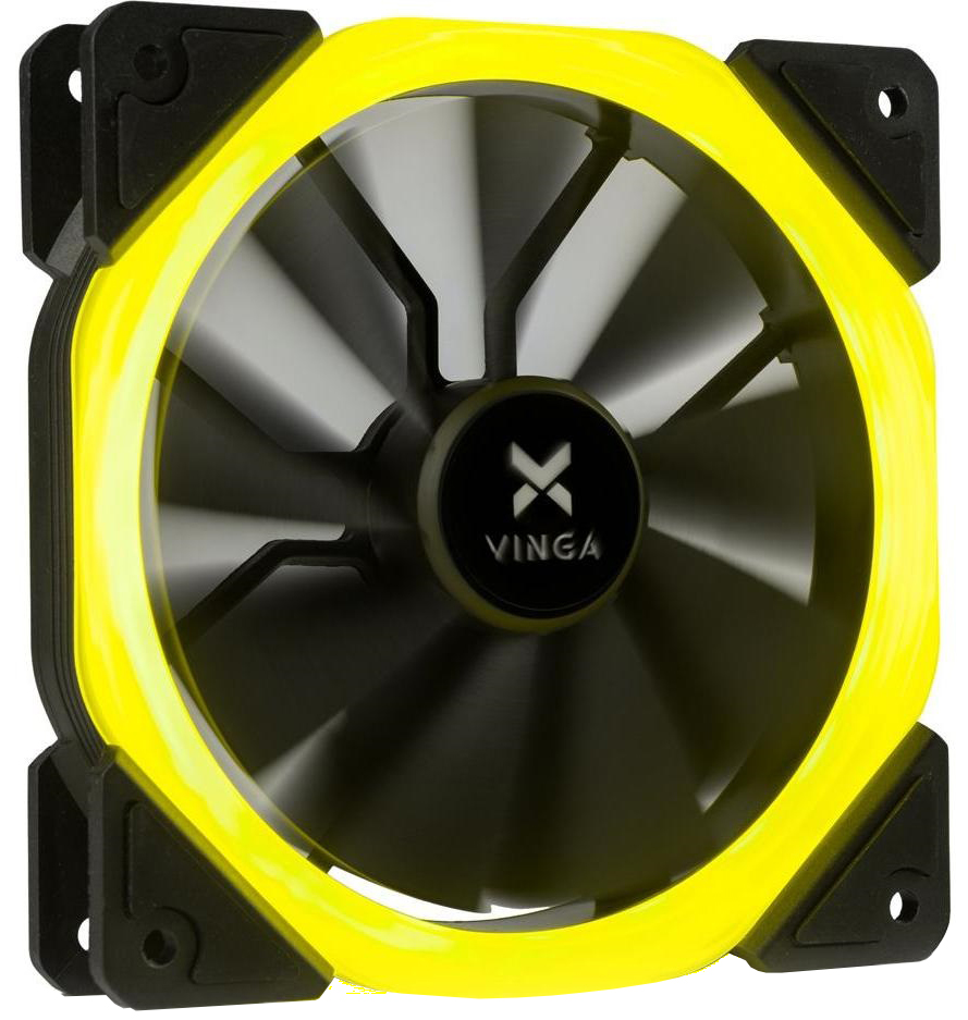Вентилятор для корпуса VINGA LED Fan-01 Yellow в Киеве