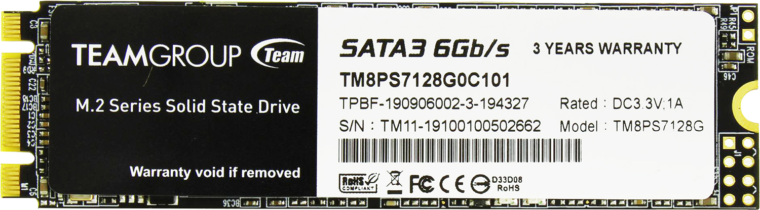 Накопичувач SSD TEAM MS30 M.2 2280 128GB (TM8PS7128G0C101) в Києві