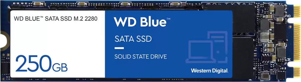 Накопичувач SSD WD Blue 250GB M.2 SATA3 (WDS250G2B0B) в Києві