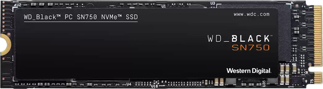 Накопичувач SSD WD Black SN750 1TB M.2 NVMe (WDS100T3X0C) в Києві