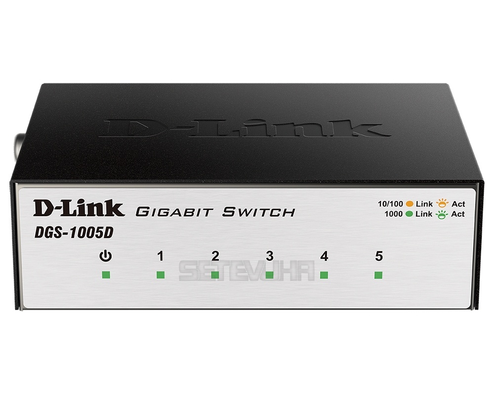 Комутатор D-Link DGS-1005D 5-ports 10/100/1000 Mb в Києві