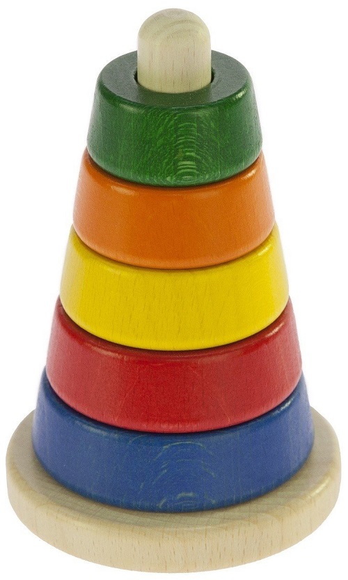 Пирамидка деревянная NIC разноцветная NIC2311 в Киеве