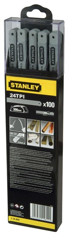 Полотно ножівкове STANLEY TPI 24/300мм для кольорових металів (1-15-842) в Києві