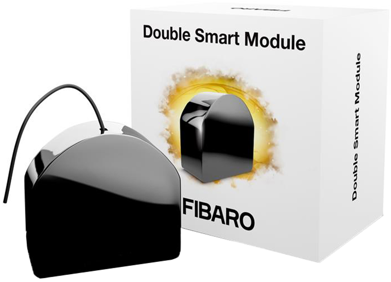 Умное реле FIBARO Double Smart Module чорний (FGS-224) в Киеве