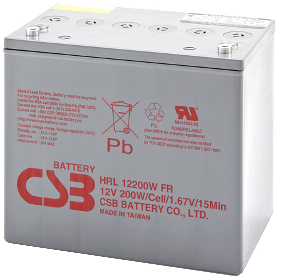 Аккумуляторная батарея CSB 12V 50Ah (HRL12200WFR) в Киеве