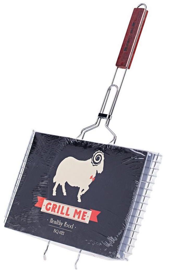 Двойная хромированная решетка GRILL ME BQ-022 в Киеве