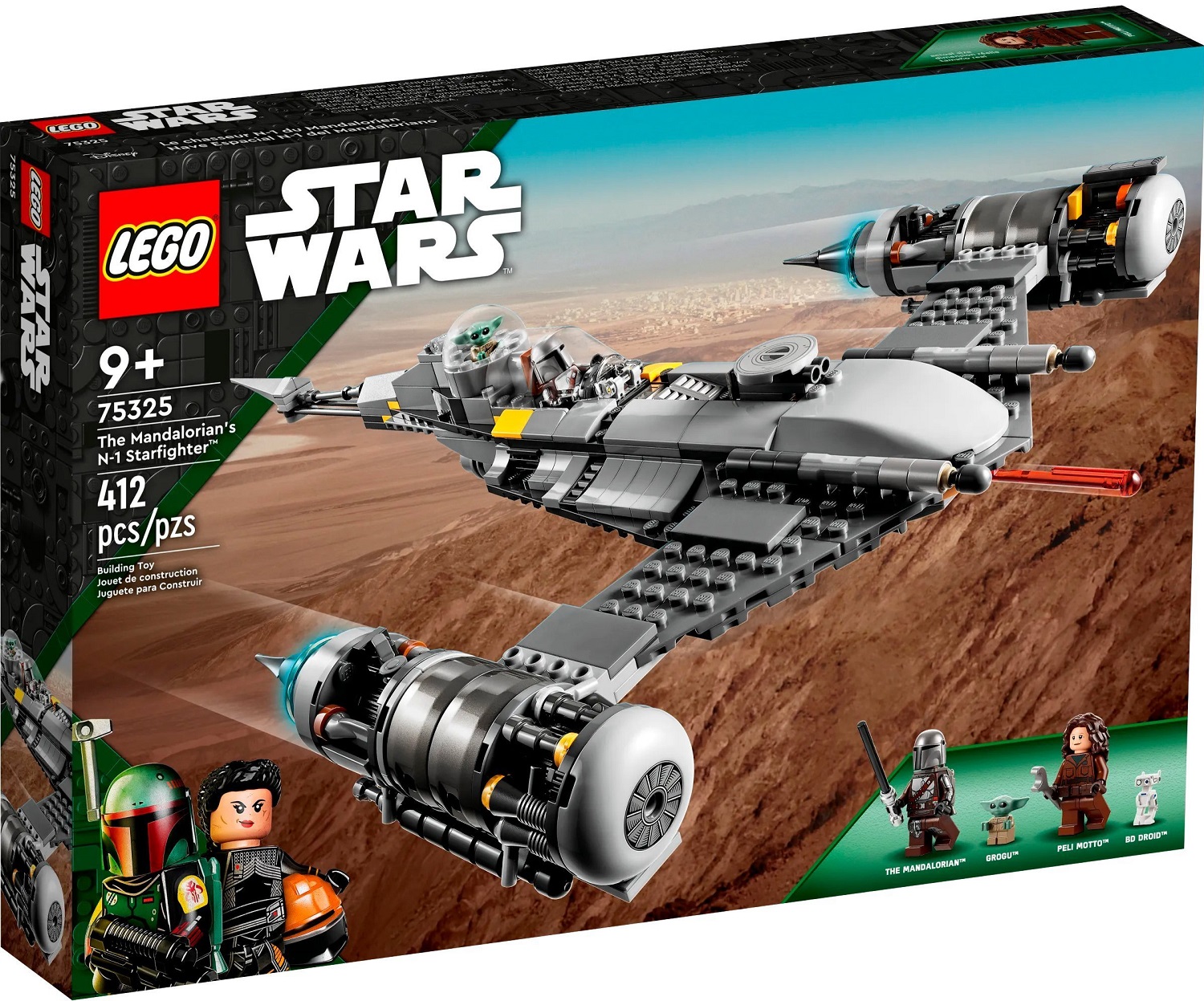Конструктор LEGO Star Wars Мандалорський зоряний винищувач 412 деталей (75325) в Києві