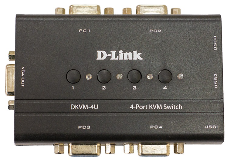 KVM-перемикач D-LINK DKVM-4U 4-портовий USB в Києві