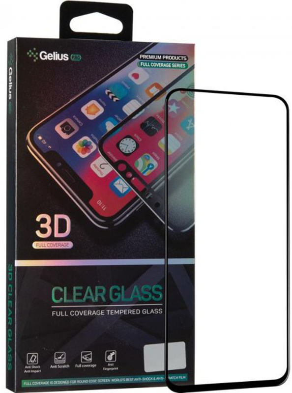Защитное стекло GELIUS Pro 3D для Samsung Galaxy M51 Black (81467) в Киеве