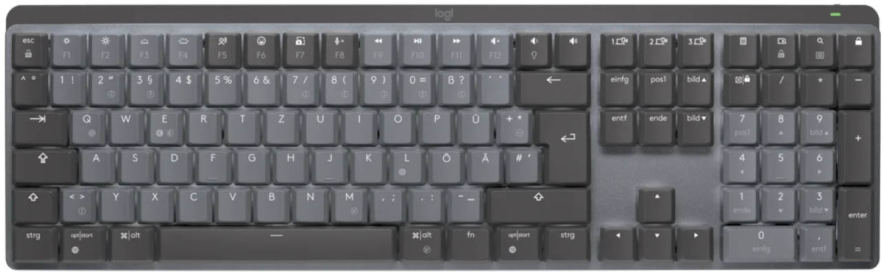 Клавіатура LOGITECH MX Wireless Illuminated Performance Graphite US Clicky (920-010759) в Києві