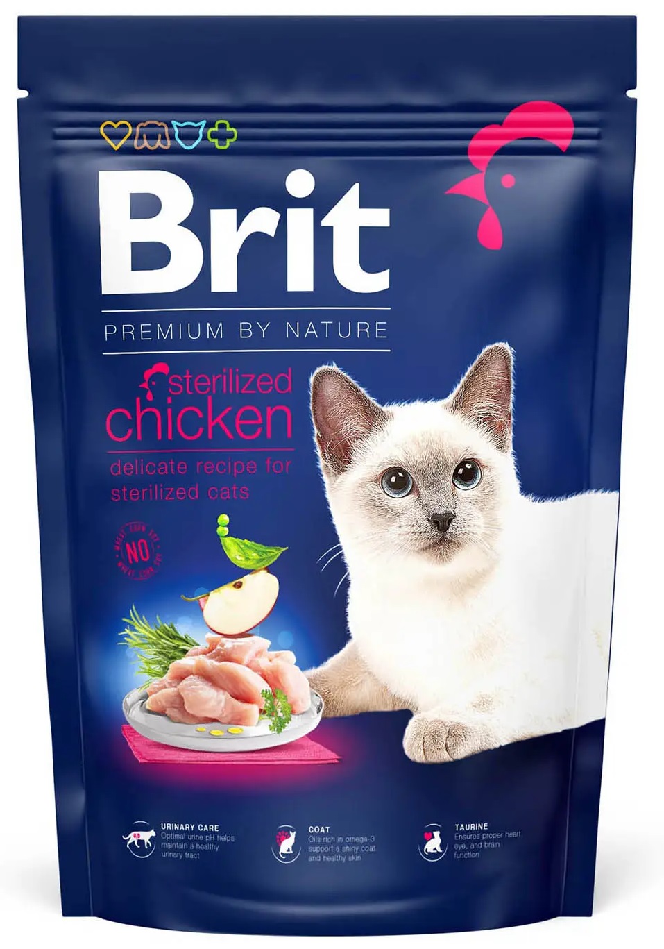 Сухий корм для котів  BRIT Premium by Nature Cat Sterilised з куркою 1.5 кг (171862/3150) в Києві