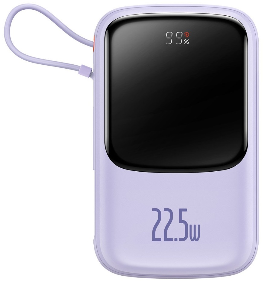 Универсальная мобильная батарея BASEUS Qpow Pro 10000mAh 22.5W Purple в Киеве