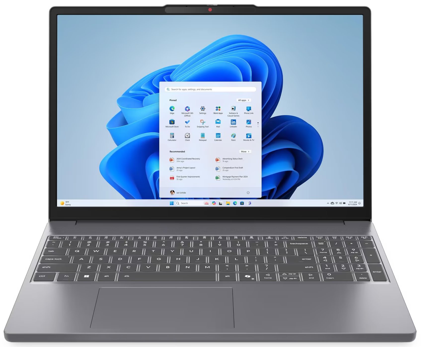 Ноутбук LENOVO IdeaPad Slim 3 15IRH10 Luna Grey (83K100K4RA) в Києві