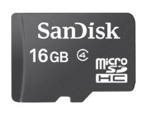 

Карта памяти SanDisk microSDHC 16Gb Class 4 (SDSDQM-016G-B35)