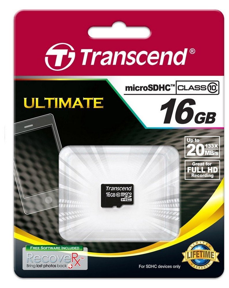 

Карта памяти Transcend microSDHC 16GB Class 10 no adapter (TS16GUSDC10)