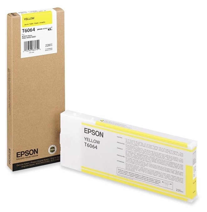 

Картридж Epson StPro 4800/ 4880 yellow, 220мл (C13T606400)