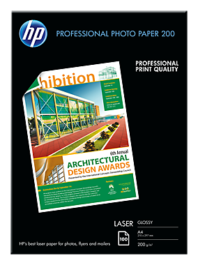 

Бумага HP A4 Professional laser Photo Paper, 100л. (CG966A)