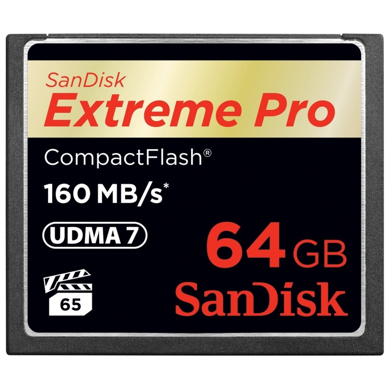 

Карта памяти SanDisk CF 64GB eXtreme Pro 160MB/s (SDCFXPS-064G-X46)