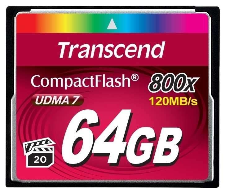

Карта памяти Transcend CF 64Gb 800X (TS64GCF800)