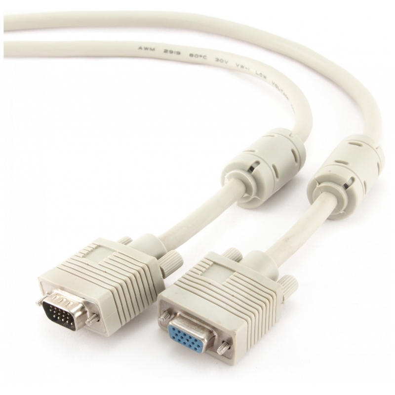 

Удлинитель VGA Gembird Premium 15M/15F (CC-PPVGAX-5m) 5 метров