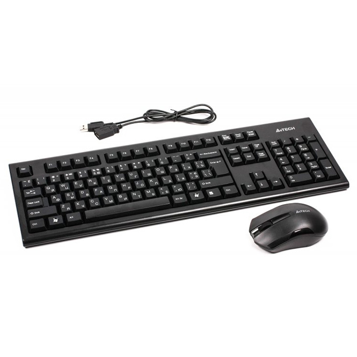 

Клавиатура и мышь A4Tech 3000N black