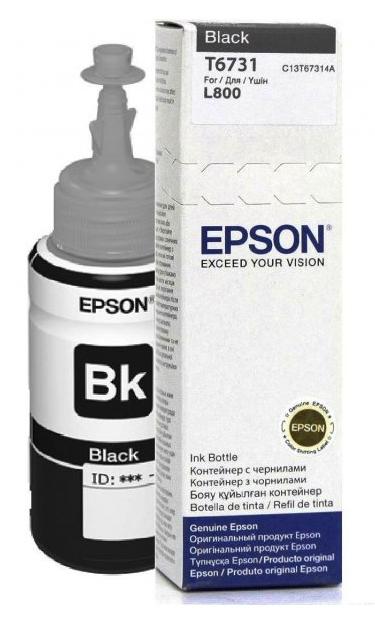 

Картридж Epson C13T67314A Black для Epson L800, L810, L850, L1800