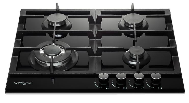 

Поверхность независимая газовая INTERLINE TQ 6400 BK