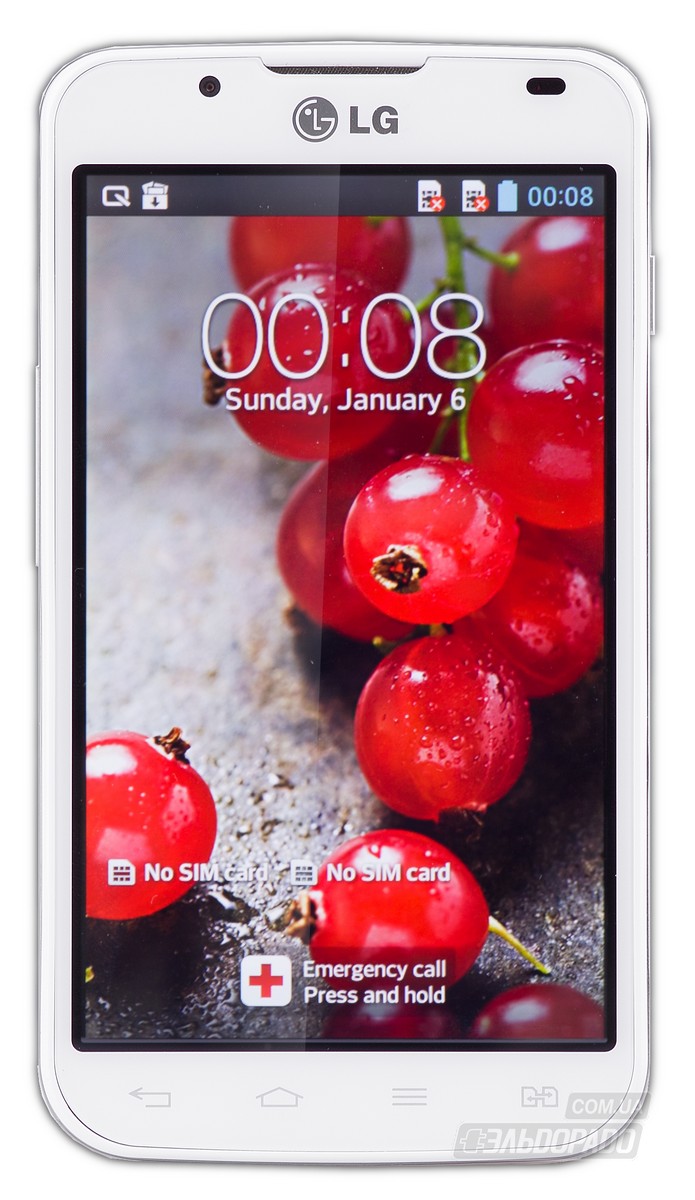 

Смартфон LG P715 (L7 dual) White