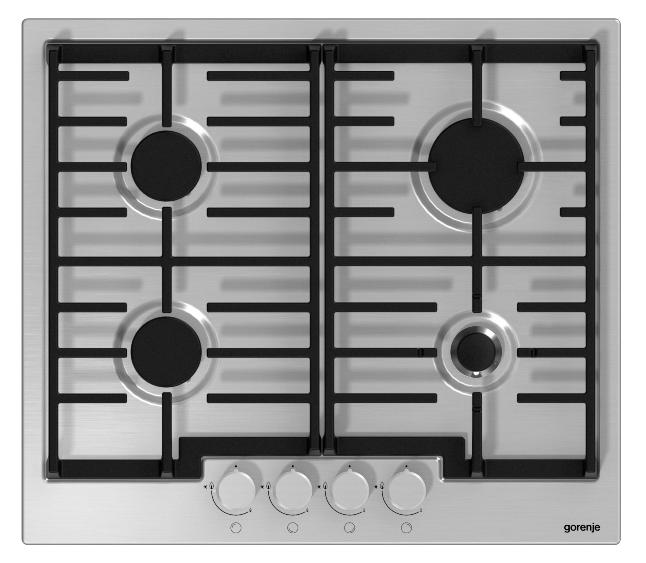 

Поверхность газовая независимая GORENJE G 6 N 40 IX